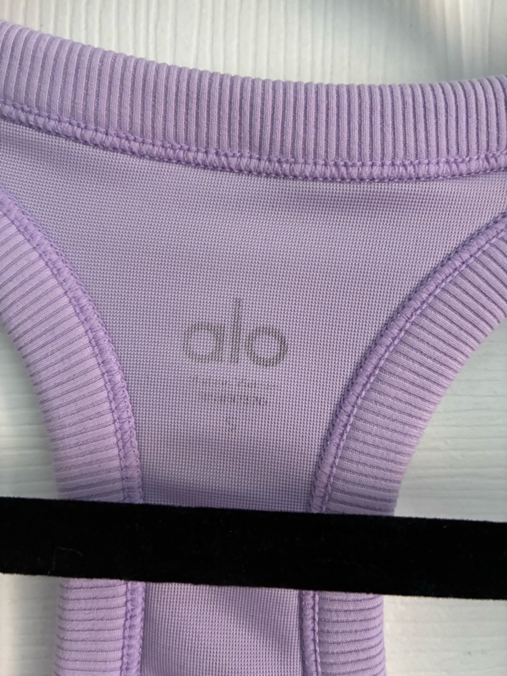 ALO Yoga Lavender Ribbed Racerback Tank - Picture 4 of 4